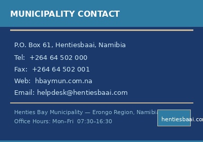 Municipality Contact